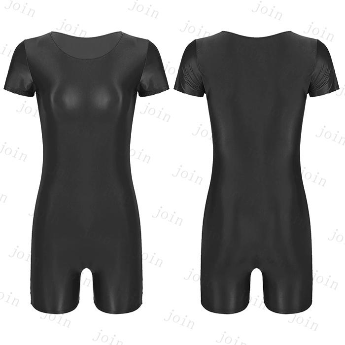 オールインワン (s16#) 日本国内当日発送 9color ロンパース レディース 半袖 ショートパンツ 光沢 ジャンプスーツ 短パン プレイスーツ スポーツ ボディスーツ |  | 11
