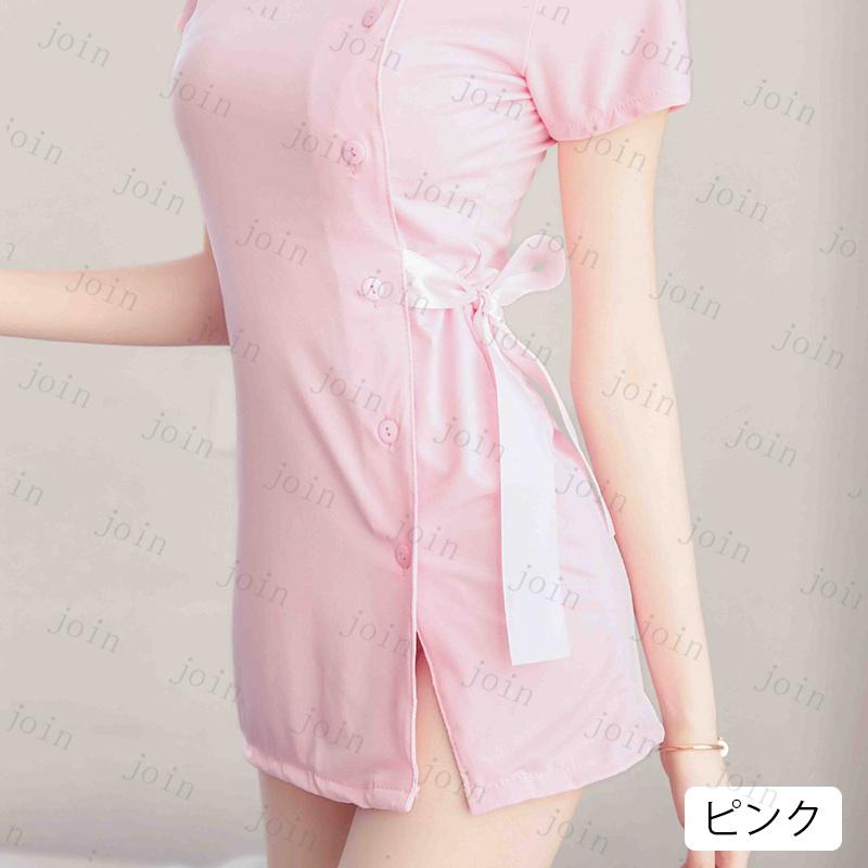 s19# コスプレ ナース服 ピンク ホワイト コスチューム ワンピース ミニ 丈 ランジェリー ナースキャップ |  | 08