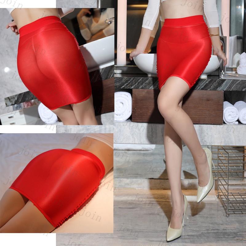 ミニスカート 光沢透明感 コスプレ 蛍光素材 伸縮性あり 韓国 無地生地 かわいい 可愛い 無地 光沢 フリーサイズ  シンプル  ロングスカート #S6 |  | 04