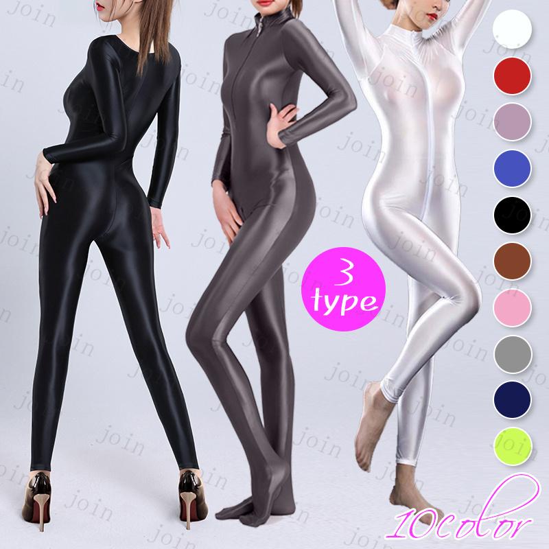 s8#全身タイツ 当日発送 3type 10color 女性 ボディストッキング 光沢  ランジェリー ストッキング ボディタイツ 美胸 おしゃれ ボディースーツ ボディライン | 