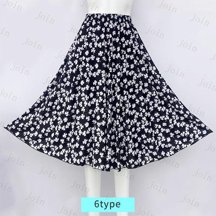 スカート 膝丈 日本国内当日発送 10type ボトムス レディース 花柄 フレアスカート 大きいサイズ Aライン ウエストゴム 体型カバー 通勤 オシャレ 大人 #SK27 |  | 07