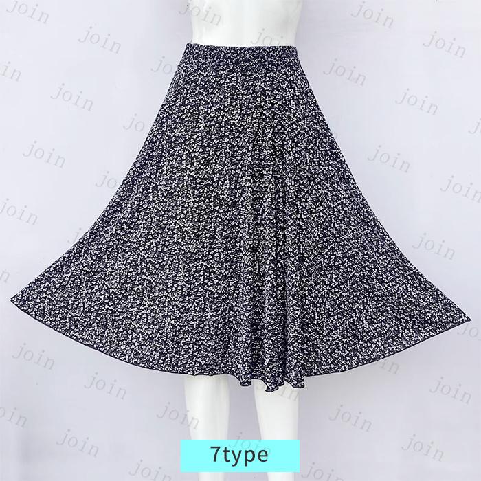 スカート 膝丈 日本国内当日発送 10type ボトムス レディース 花柄 フレアスカート 大きいサイズ Aライン ウエストゴム 体型カバー 通勤 オシャレ 大人 #SK27 |  | 08