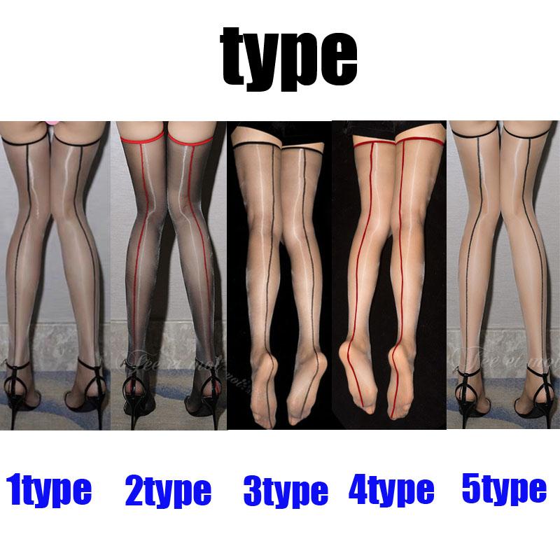 ニーハイストッキング 日本国内当日発送 5type ガーターストッキング 大きいサイズ 透け感 美脚 フリーサイズ 光沢ストッキング ポイント消化 #ST20 |  | 01