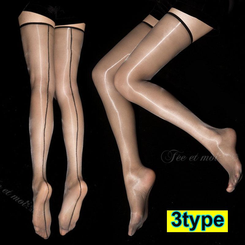 ニーハイストッキング 日本国内当日発送 5type ガーターストッキング 大きいサイズ 透け感 美脚 フリーサイズ 光沢ストッキング ポイント消化 #ST20 |  | 04
