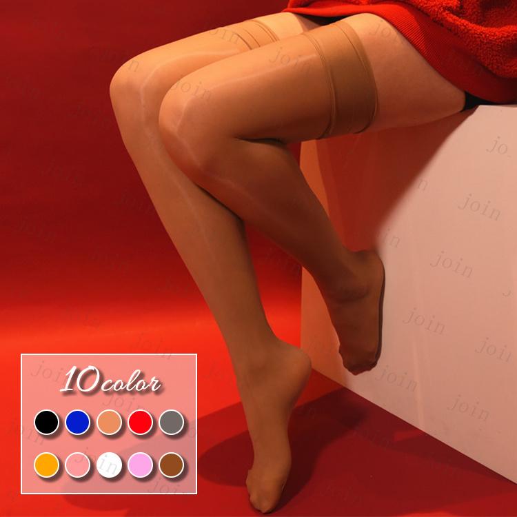 ニーハイストッキング 日本国内当日発送  超薄 透ける 美脚 ランジェリー 膝上 ストッキング 光沢 全10色 高級感 透け感 太もも丈 かわいい #st21 | 