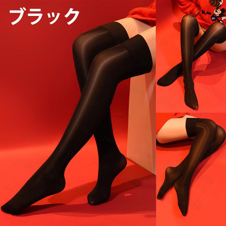 ニーハイストッキング 日本国内当日発送  超薄 透ける 美脚 ランジェリー 膝上 ストッキング 光沢 全10色 高級感 透け感 太もも丈 かわいい #st21 |  | 02