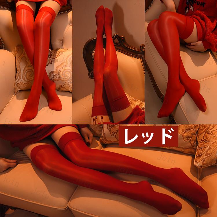 ニーハイストッキング 日本国内当日発送  超薄 透ける 美脚 ランジェリー 膝上 ストッキング 光沢 全10色 高級感 透け感 太もも丈 かわいい #st21 |  | 05