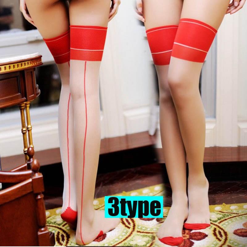 ストッキング 日本国内当日発送 ストッキング着圧  韓国 可愛い ニーハイストッキング ガータベルト用ストッキング 美脚ストッキング 膝上 #ST27 |  | 05