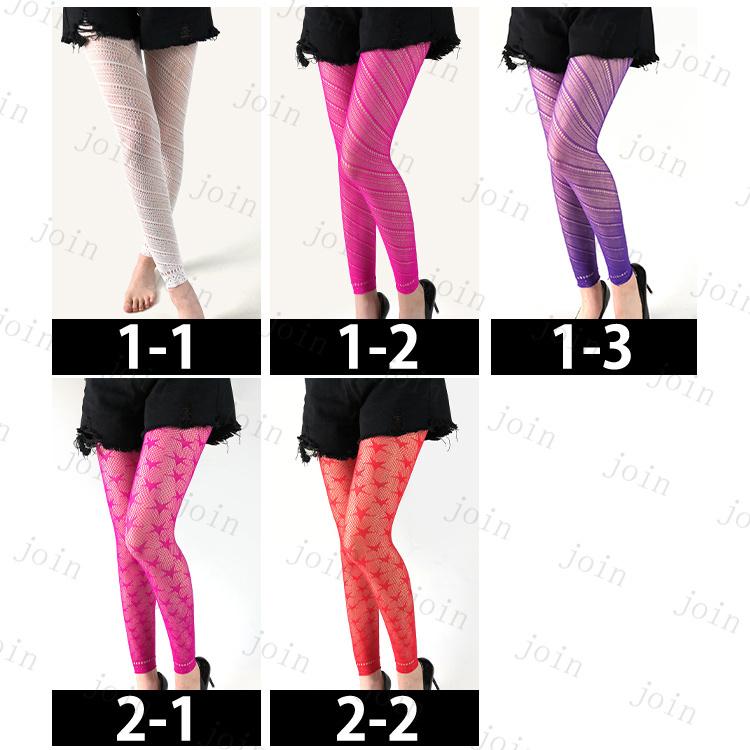 レギンスパンツ 日本国内当日発送 網タイツ スキニーパンツ レギンス レディース 薄手 シースルー 美脚 9分丈 カラータイツ 透明感 ストレッチ #st35 |  | 01