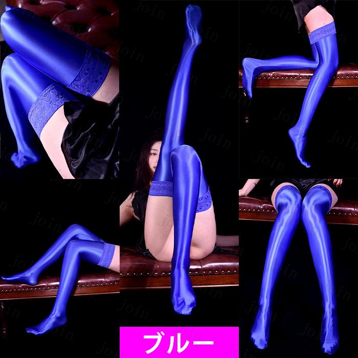 ストッキング 光沢 日本国内当日発送 10color ニーハイストッキング 膝上 フリーサイズ 高級感 ストレッチ 伸縮性 フィット感 大人 タイツ パンスト #st44 |  | 07