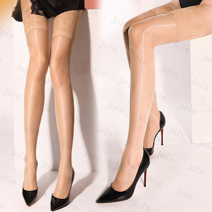 ストッキング 膝上 日本国内当日発送 4color  ニーハイストッキング 下着 レディース 女性 靴下 ランジェリー 肌着 ストレッチ レース 美脚 タイツ #st45 |  | 07