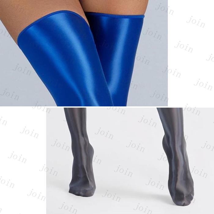 st46#ストッキング 光沢 日本国内当日発送 9colors ニーハイストッキング 膝上 無地 ハイウェスト 勝負下着 パンティストッキング パンスト インナー タイツ |  | 11