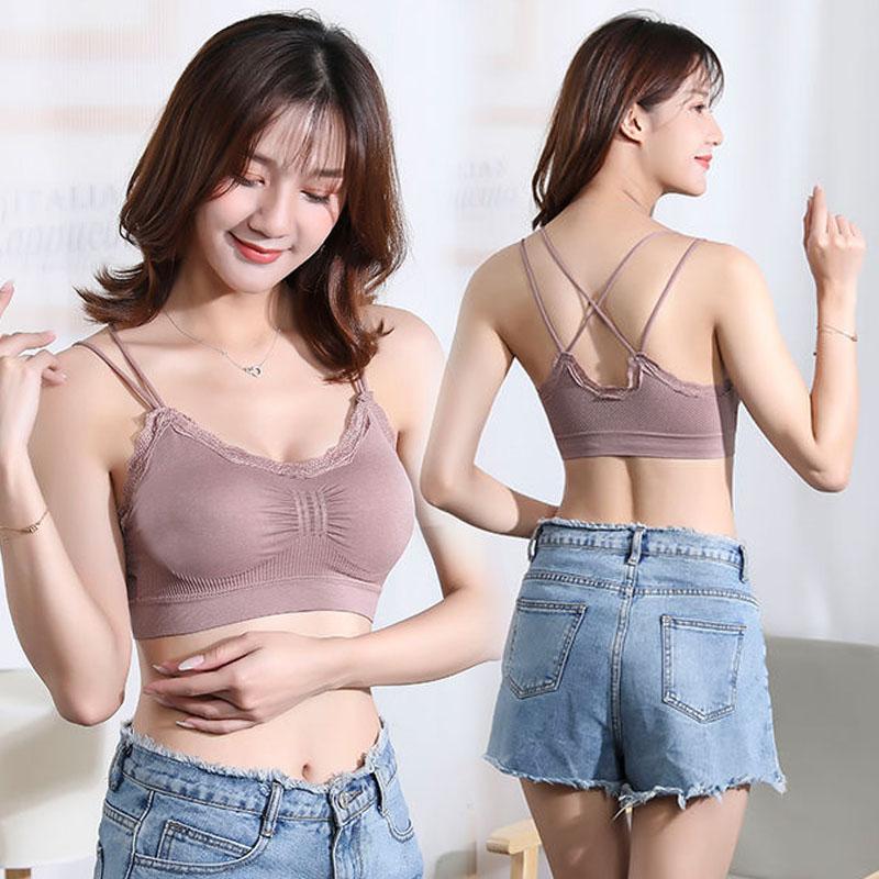 2枚セットソフトカップ取り外しブラジャー お中元 ブラジャー ノンワイヤー ブラジャー 大きいサイズ ブラジャー フルカップ 韓国ファッション お中元 #TK15 |  | 03