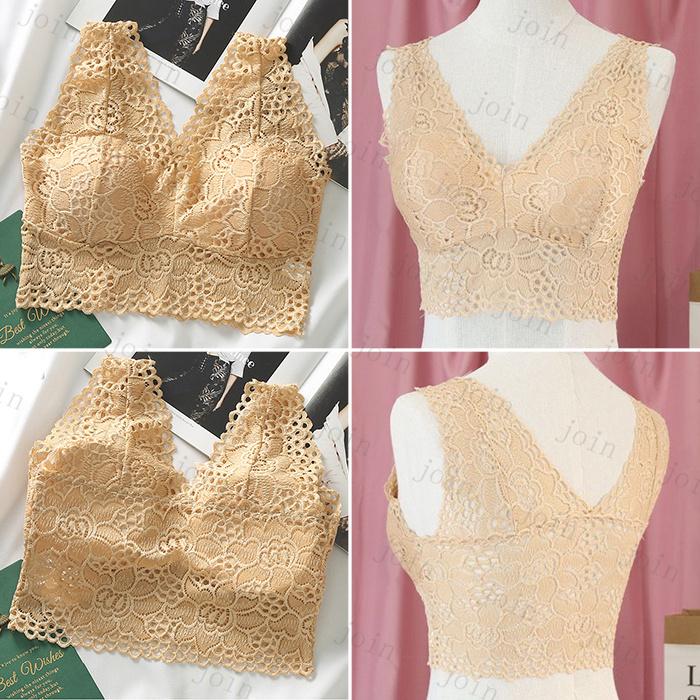 ブラジャー ノンワイヤー 日本国内当日発送 ブラトップ カップ付き 大きいサイズ インナー レディース 総レース チューブトップ 補正 下着 #tk26 |  | 07