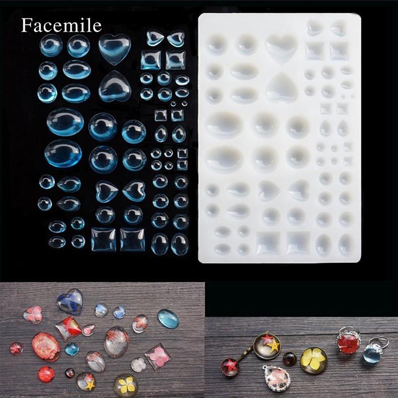 シリコンモールド uvレジンアクセサリー プレゼント 送料無料 可愛いレジン液 ネックレス ペンダント UVレジン型 ブレスレット ネイルパーツ 58種 セール #UV108 |  | 01