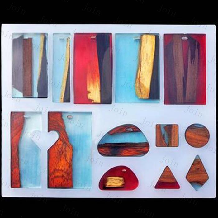 2点セット シリコンモールド UVレジン液60g 日本国内当日発送 穴あり レジンクラフト 手芸 UVレジン 長方形 三角 丸い レジン用品 ハンド#uv118 |  | 03