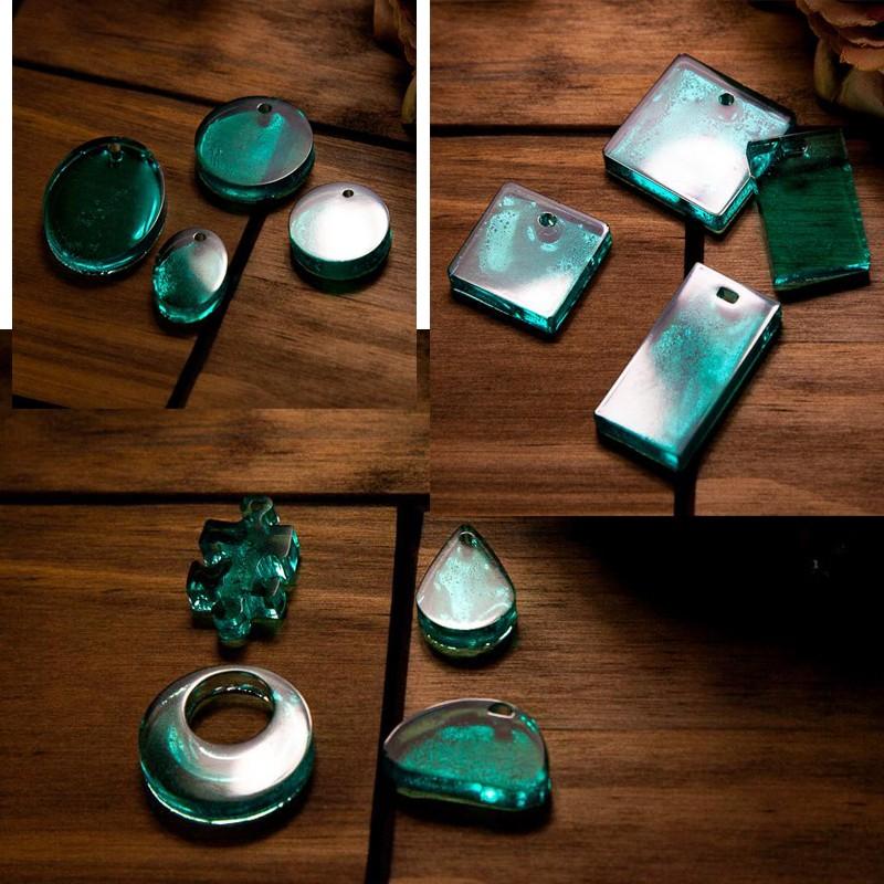 UVレジンセット LED UVレジン液  高 中 低粘度 60g  穴なし多色パール パーツ3〜5mm 9〜10g12種類シリコン型 シリコンモールドUVライト #UV1 |  | 03