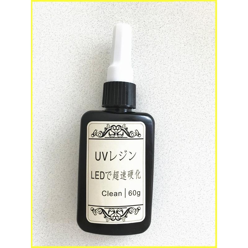 UVレジン液　1本60g LEDレジン液　大容量 レジン液　 レジン　 LEDレジン液　安い ハード 業務用 クラフトアレンジ レジン用品 素材 初心者 福袋 #UV6 |  | 01