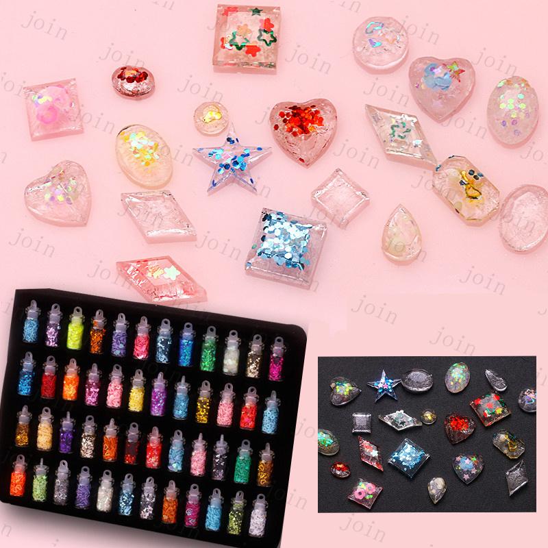 uv75# 48種類レジン封入用素材 uvレジンアクセサリー プレゼント  可愛い ブレスレット ネイルパーツ レジンクラフト ネイルケア 道具 レジン封入 |  | 01