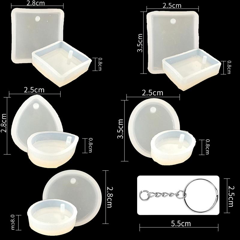 5種類シリコンモールド リング 多色パール レジンクラフト道具 シリコンモールド 立体 アクセサリー用 手芸 UVレジン シリコンモールド 立体 セール #uvz242 |  | 09