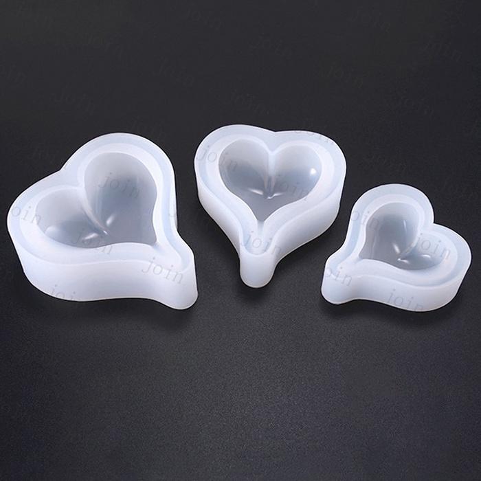 シリコンモールド 日本国内当日発送 3種類セット シリコンモールド 立体 ハート 封入パーツ 素材 入れ物 ハンドメイド レジン用品 手芸 #uvz298 |  | 01
