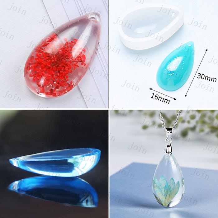 シリコンモールド 日本国内当日発送 3点セット 穴あり ドロップシェイプ 手芸 UVレジン ソフトモールド レジンクラフト道具 アクセサリー #uvz314 |  | 04