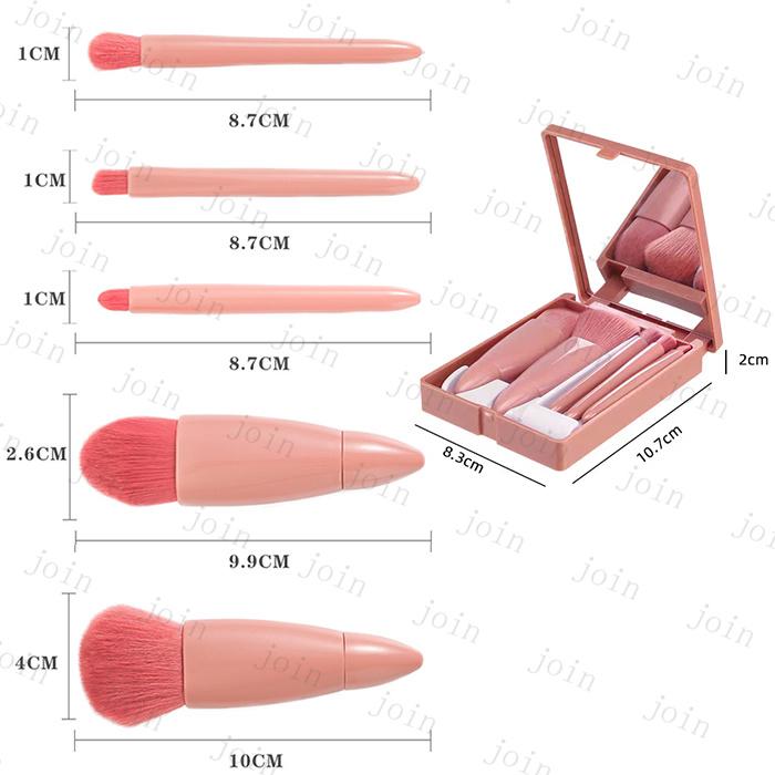 化粧ブラシ 日本国内当日発送 メイクブラシ 5本セット 携帯用 化粧筆 コスメ 化粧道具 アイメイクブラシ 旅行 便利 ケース付き メイク道具 #z118 |  | 11