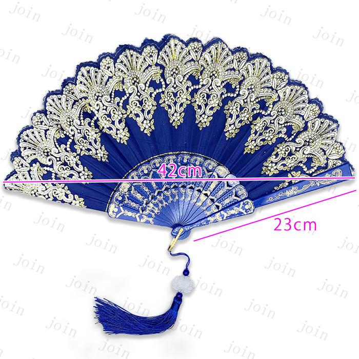 扇子 レディース (z143#) 当日発送 8color タッセル ハンドファン 折りたたみ 涼しい レース 刺繍 和装小物 女性用 夏物 おしゃれ 軽い プレゼント ギフト 上品 |  | 18