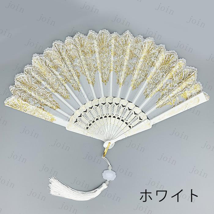 扇子 レディース (z143#) 当日発送 8color タッセル ハンドファン 折りたたみ 涼しい レース 刺繍 和装小物 女性用 夏物 おしゃれ 軽い プレゼント ギフト 上品 |  | 02