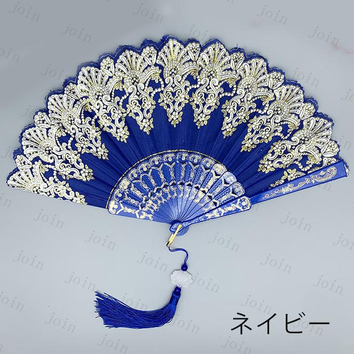 扇子 レディース (z143#) 当日発送 8color タッセル ハンドファン 折りたたみ 涼しい レース 刺繍 和装小物 女性用 夏物 おしゃれ 軽い プレゼント ギフト 上品 |  | 06