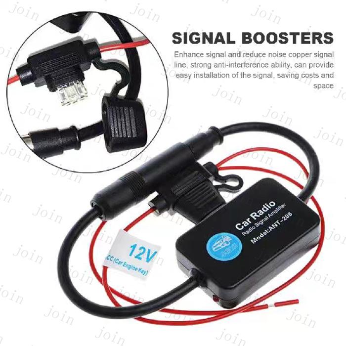 FMアンテナブースター 日本国内当日発送 fmアンテナ 信号増幅器 330mm 自動車 無線 信号 12v カーアンテナ 増幅器 ANT-208 カーラジオ FM 受信ブースター #z14 |  | 03