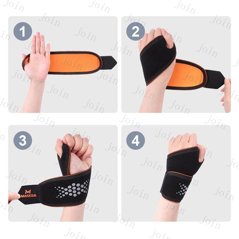 手首 サポーター (z171#) 当日発送 3color 手首サポーター 腱鞘炎 マジックテープ 大きいサイズ 医療用 テニス 捻挫 リストラップ 手首保護 親指 固定 スポーツ |  | 13