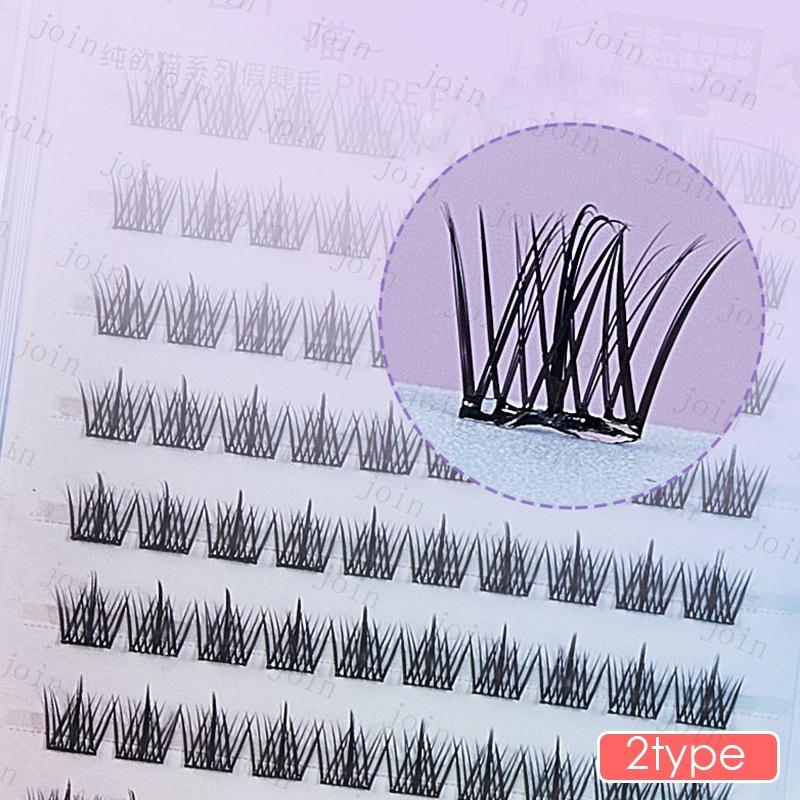 つけまつげ のり不要 (z191#) 当日発送 2type 3Dつけまつげ 部分用 接着剤不要 つけまつ毛 つけま ナチュラル ソフト 自然 束感 アイメイク アイラッシュ 初心者 |  | 10
