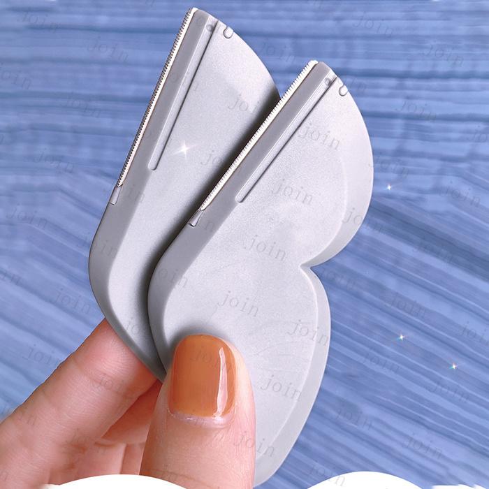 カミソリ 女性 日本国内当日発送 2個セット 眉毛剃り 化粧道具 まゆげ剃り 眉カット 初心者 コンパクト 携帯便利 アイブロウナイフ 顔剃り #z40 |  | 03