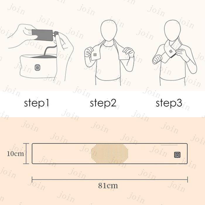 z62# 電熱マフラー 当日発送 防寒 加熱スカーフ 電気肩パッド 洗える  ウェアラブルヒーター 温かい ヒートスカーフ 保温 ヒートマフラー |  | 10