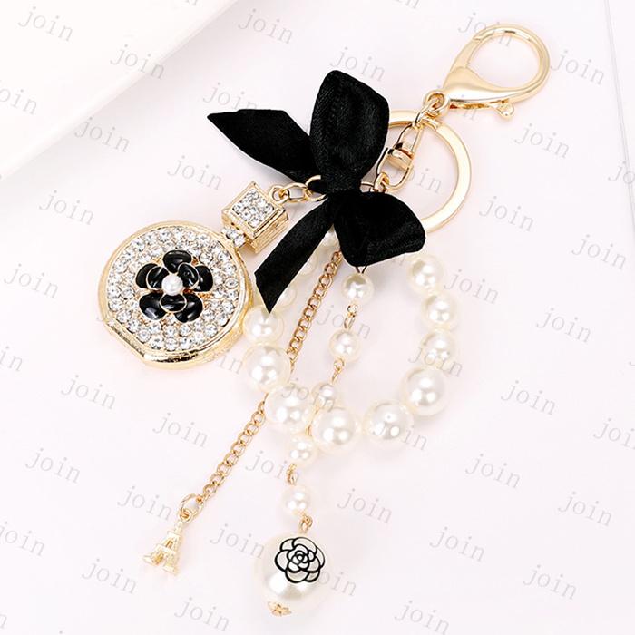 キーホルダー 日本国内当日発送 2color バッグチャーム リボン おしゃれ 金属 真珠 パール キーリング キラキラ ラインストーン アクセサリー #z69 |  | 10