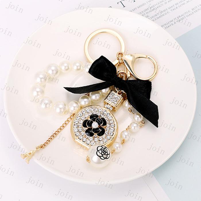 キーホルダー 日本国内当日発送 2color バッグチャーム リボン おしゃれ 金属 真珠 パール キーリング キラキラ ラインストーン アクセサリー #z69 |  | 07