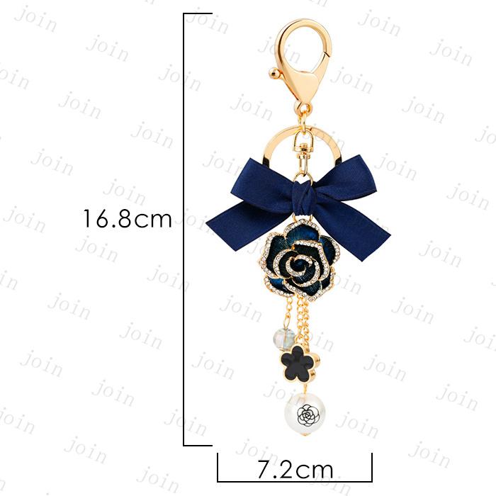 バッグチャーム 日本国内当日発送 4color キーホルダー おしゃれ 花 キラキラ パール キーリング 可愛い バッグアクセサリー ラインストーン 鍵 #z71 |  | 12