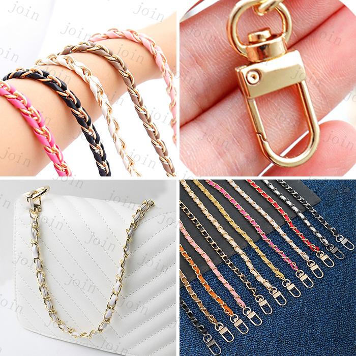 ショルダーストラップ (z98#) 日本国内当日発送 バッグチェーン 付け替え ショルダーベルト 単品 バッグベルト 斜め掛け 肩紐 おしゃれ ストライプ 金具 肩掛け |  | 15
