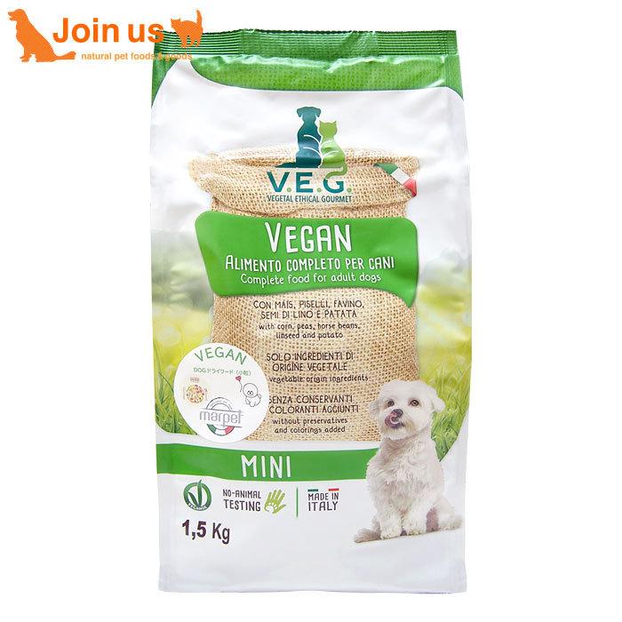 ヴィーガン ドッグドライ 小粒 1 5kg ベジタリアン 25 ペットスペース ジョインアス 通販 Yahoo ショッピング
