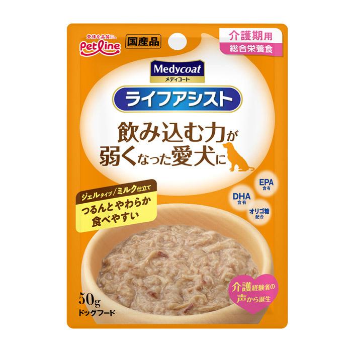 メディコート ライフアシスト ミルク仕立て 50g×7袋 メディコート ライフアシスト ジェルタイプ ミルク仕立て 50g