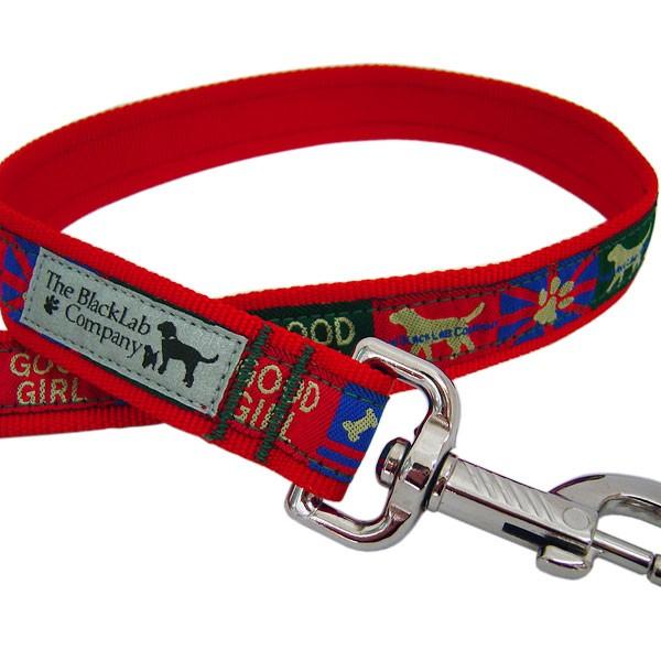 ザ・ブラックラブカンパニー オリジナルリード(バックル有り) フラッグ&times;赤 Lサイズ（大型犬）