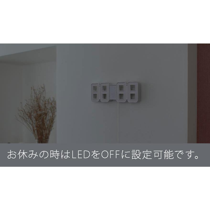 mooas LED時計周辺照度により明るさ自動調節 時間温度カレンダー機能卓上時計壁掛け時計 |  | 10