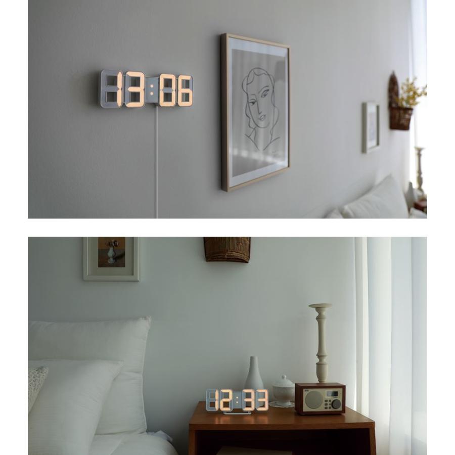 mooas LED時計周辺照度により明るさ自動調節 時間温度カレンダー機能卓上時計壁掛け時計 |  | 02