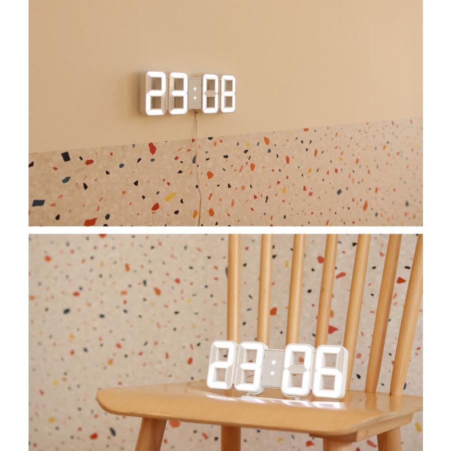 mooas LED時計周辺照度により明るさ自動調節 時間温度カレンダー機能卓上時計壁掛け時計 |  | 04