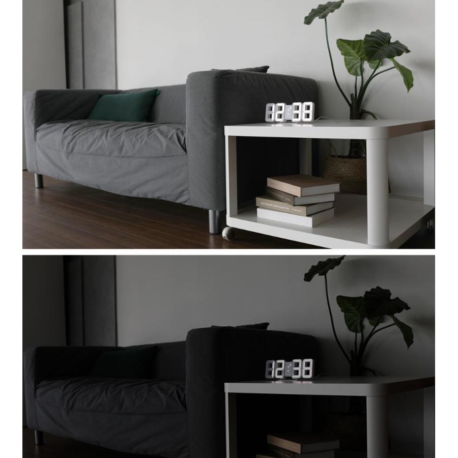 mooas LED時計周辺照度により明るさ自動調節 時間温度カレンダー機能卓上時計壁掛け時計 |  | 05