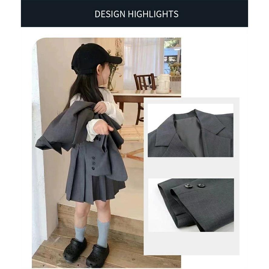 韓国風 卒業式 スーツ 女の子 160 ジャケット スカパン 小学校女子