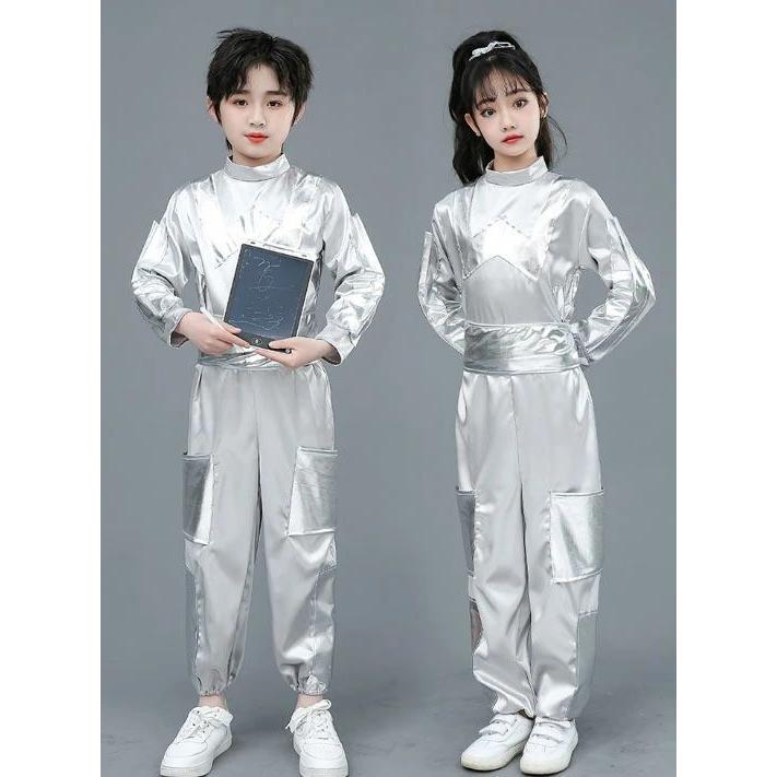子供 ダンス 衣装 未来 AI ロボット ステージ衣装 キッズ コスチューム