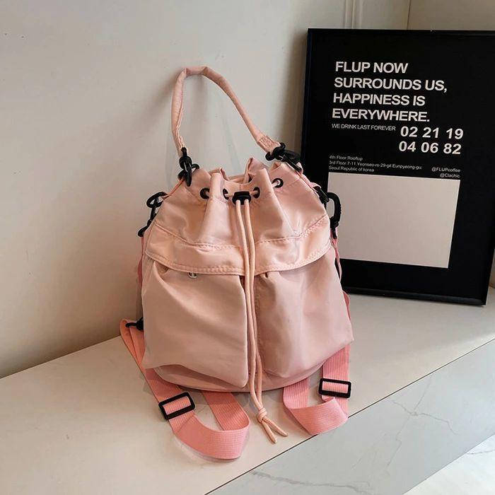 2way 巾着バッグ ショルダー 巾着ショルダーバッグ ドローストリング