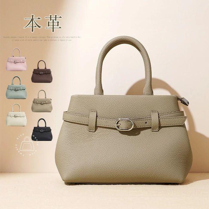 本革 ハンドバッグ レディース 小さめ フォーマルバッグ 黒 2way